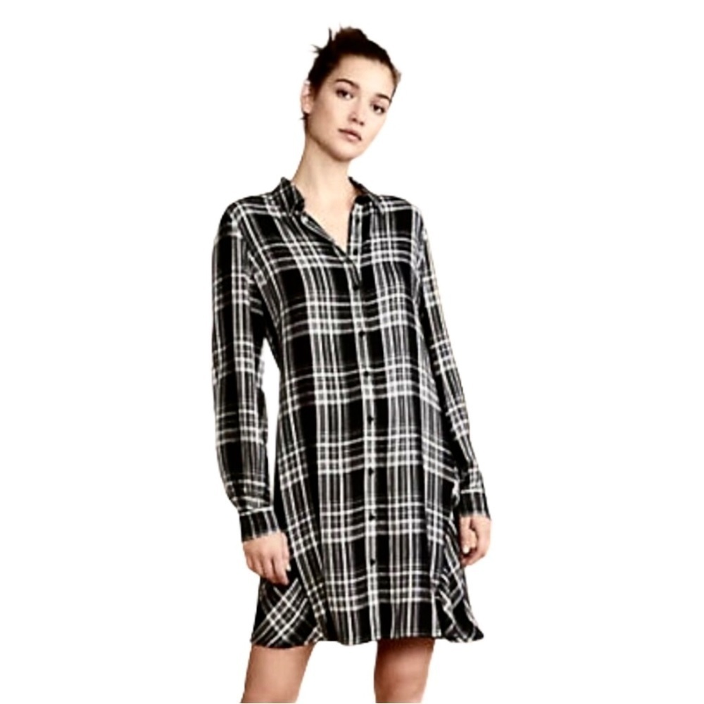 Lou and Grey for Loft Plaid Shirt dress